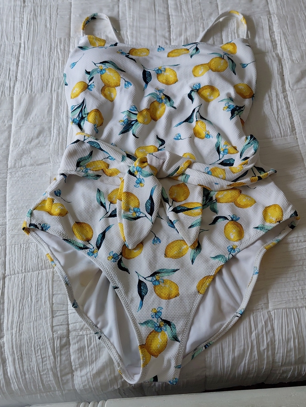 Jessica Simpson Lemon Swimsuit L Excellent Condition